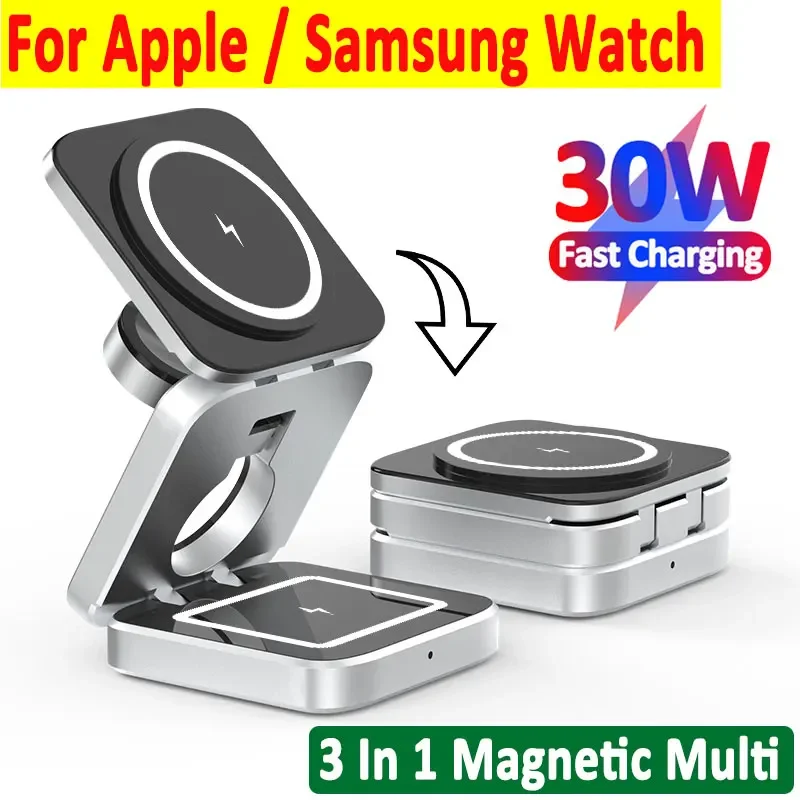 Watch Charger Cable - 30W Magnetic Wireless Charger Stand for