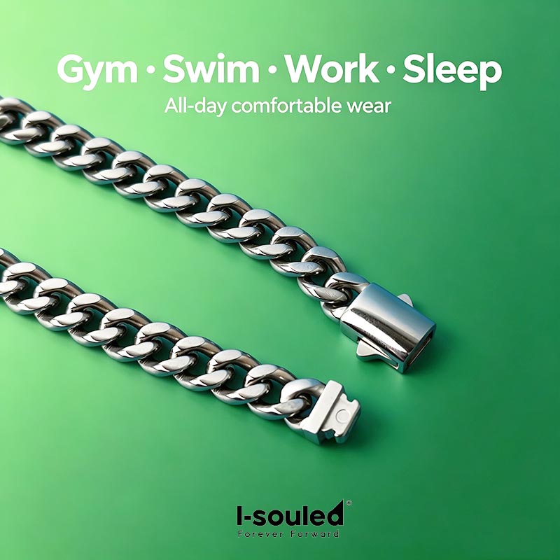 7mm Solid Titanium Bracelet Li - Ceramic Link Bracelet ulasan dan harga