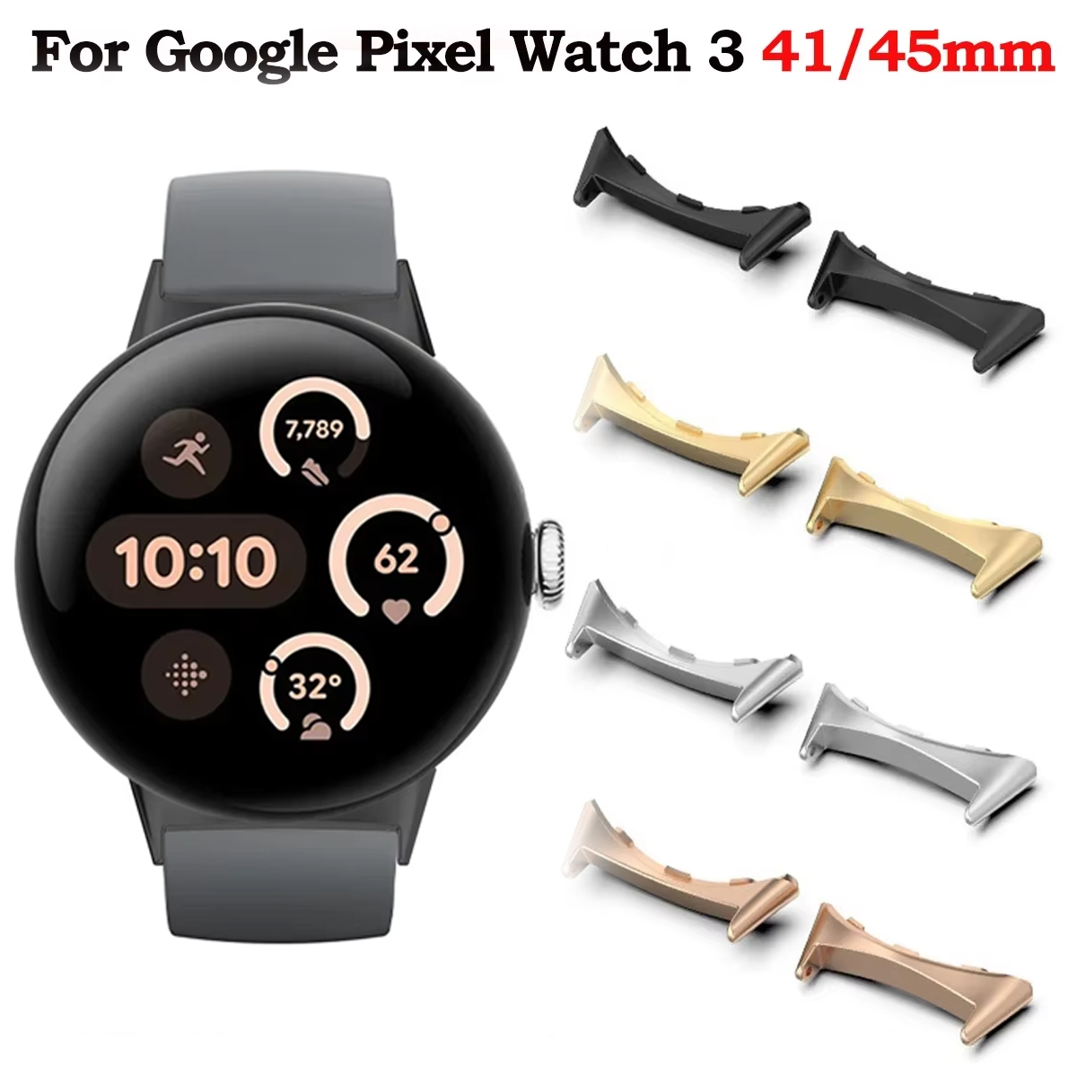 2pcs Watch Strap Connector Ada - Smartwatch Straps & Accessories ulasan dan harga