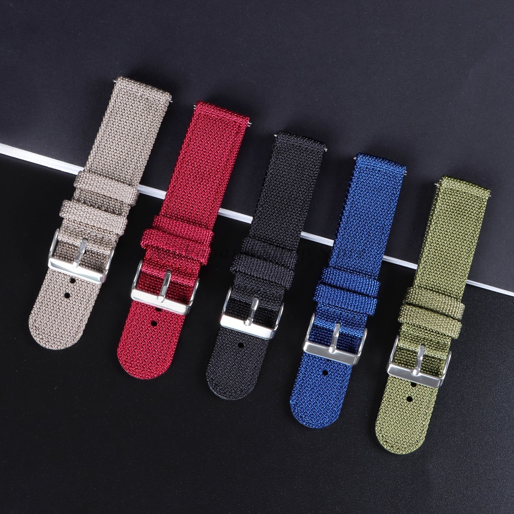 18 20 22 24mm Nylon Canvas Str - Nylon Nato Strap ulasan dan harga