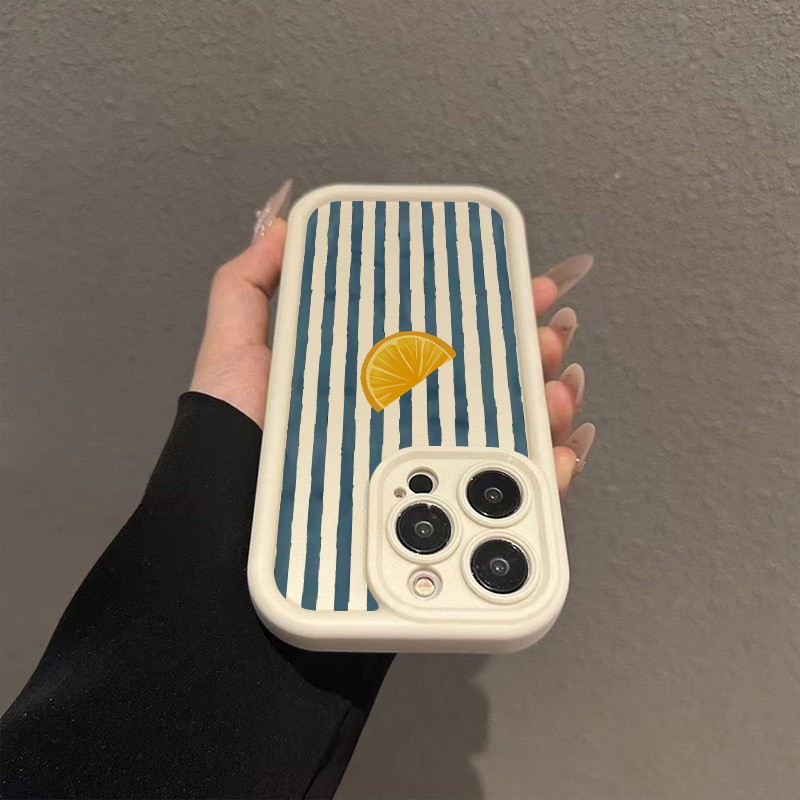 Striped Lemon Slice Pattern Ph - Apple Iphone 16 ulasan dan harga