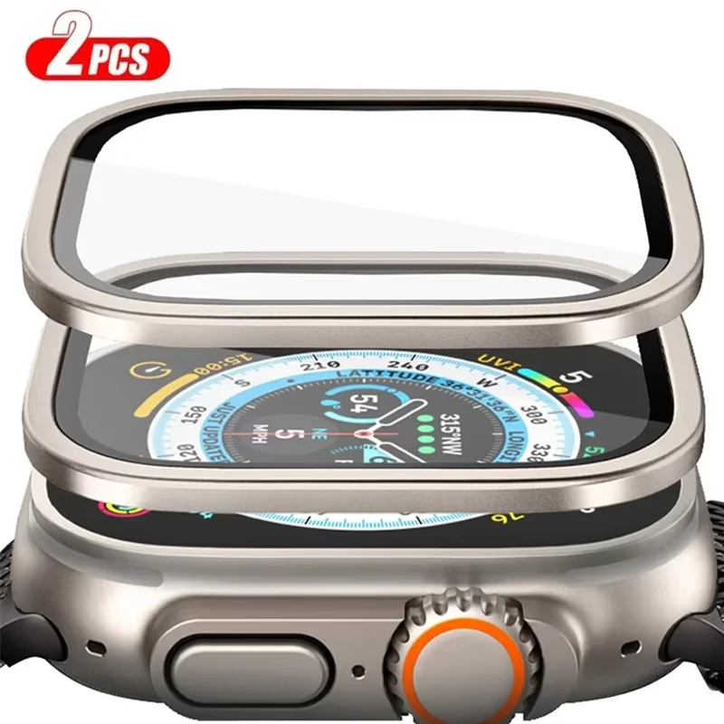 Aluminium Alloy Case+Tempered  - Smartwatch Straps & Accessories ulasan dan harga