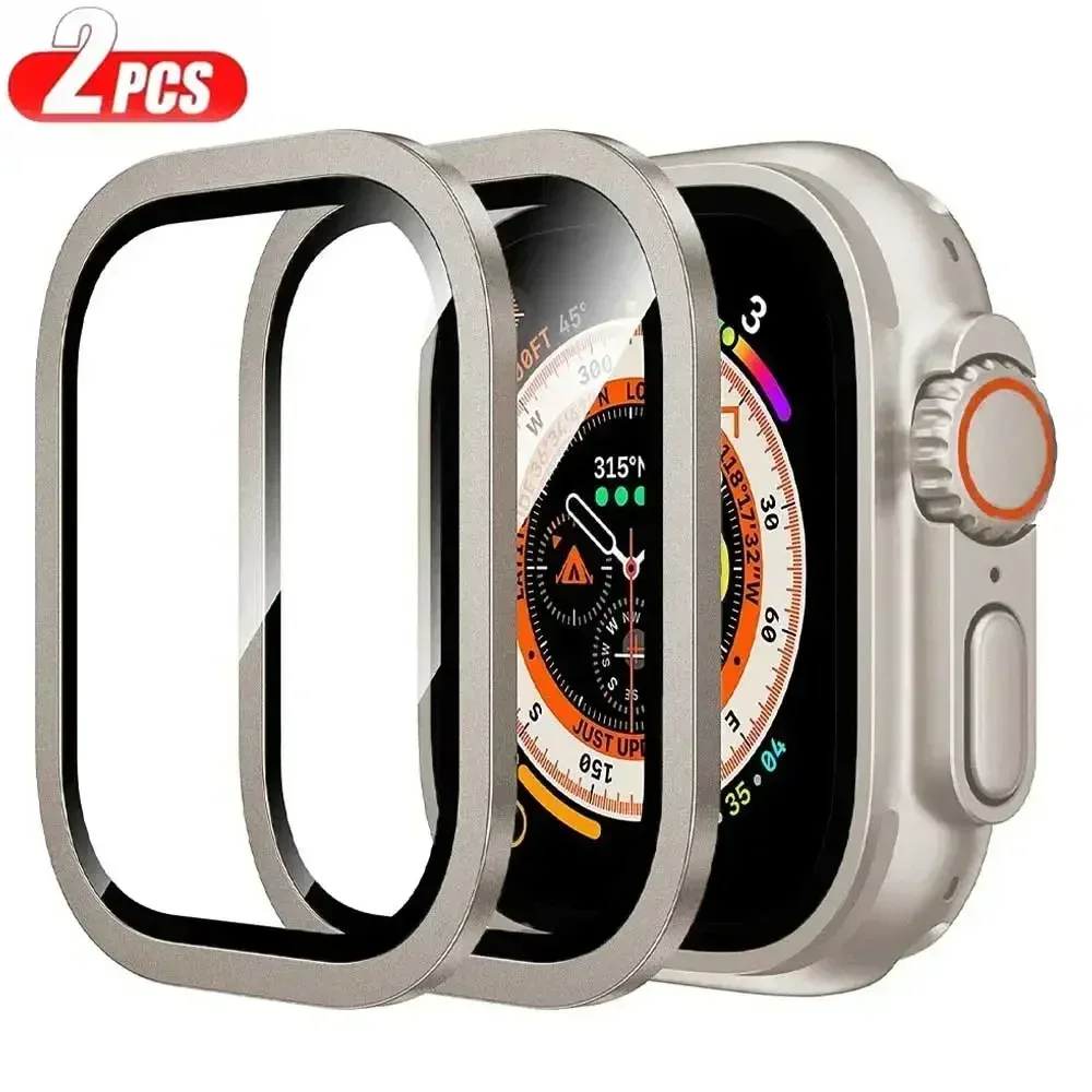 Aluminium Alloy Case+Tempered  - Smartwatch Straps & Accessories ulasan dan harga