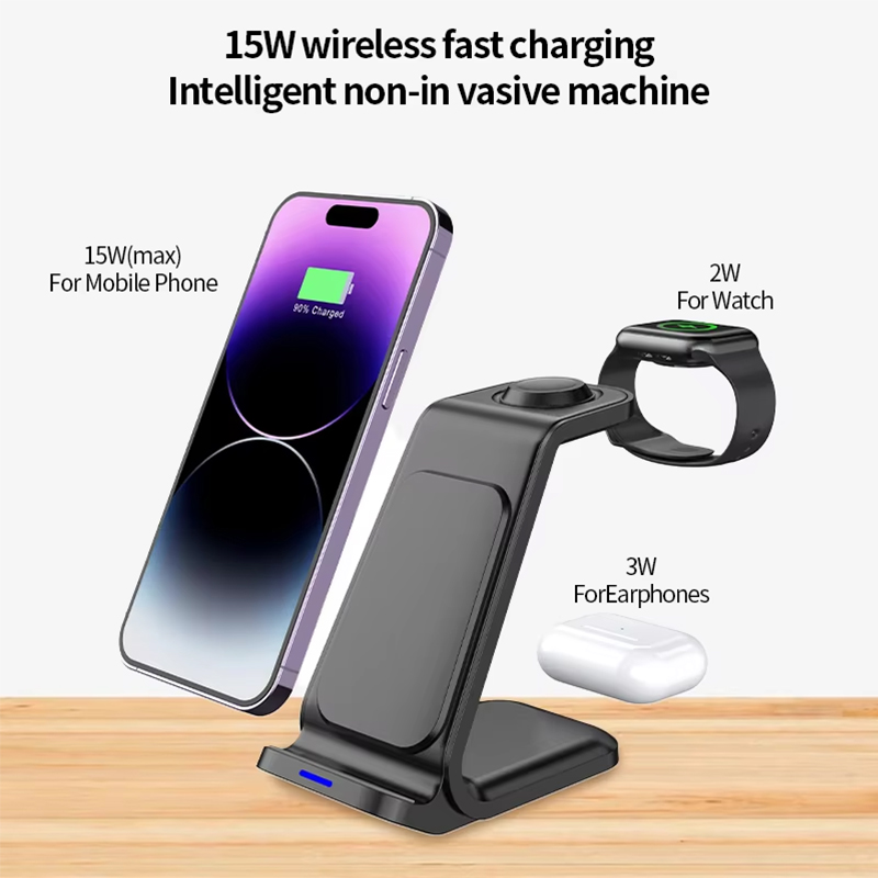 15W 3 in 1 Wireless Charger St - Watch Charger Cable ulasan dan harga